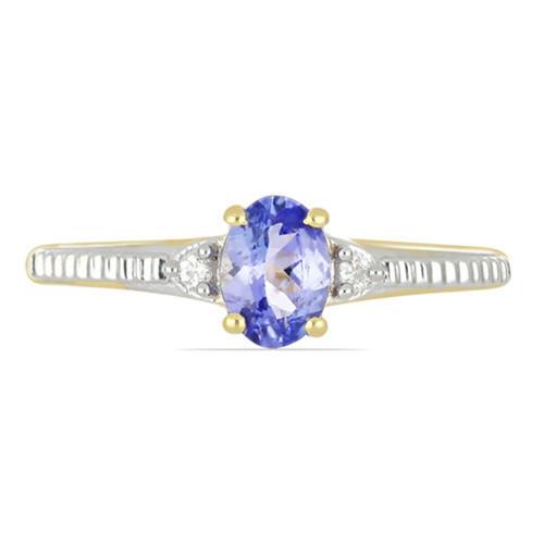 BUY STERLING SILVER TANZANITE GEMSTONE CLASSIC RING